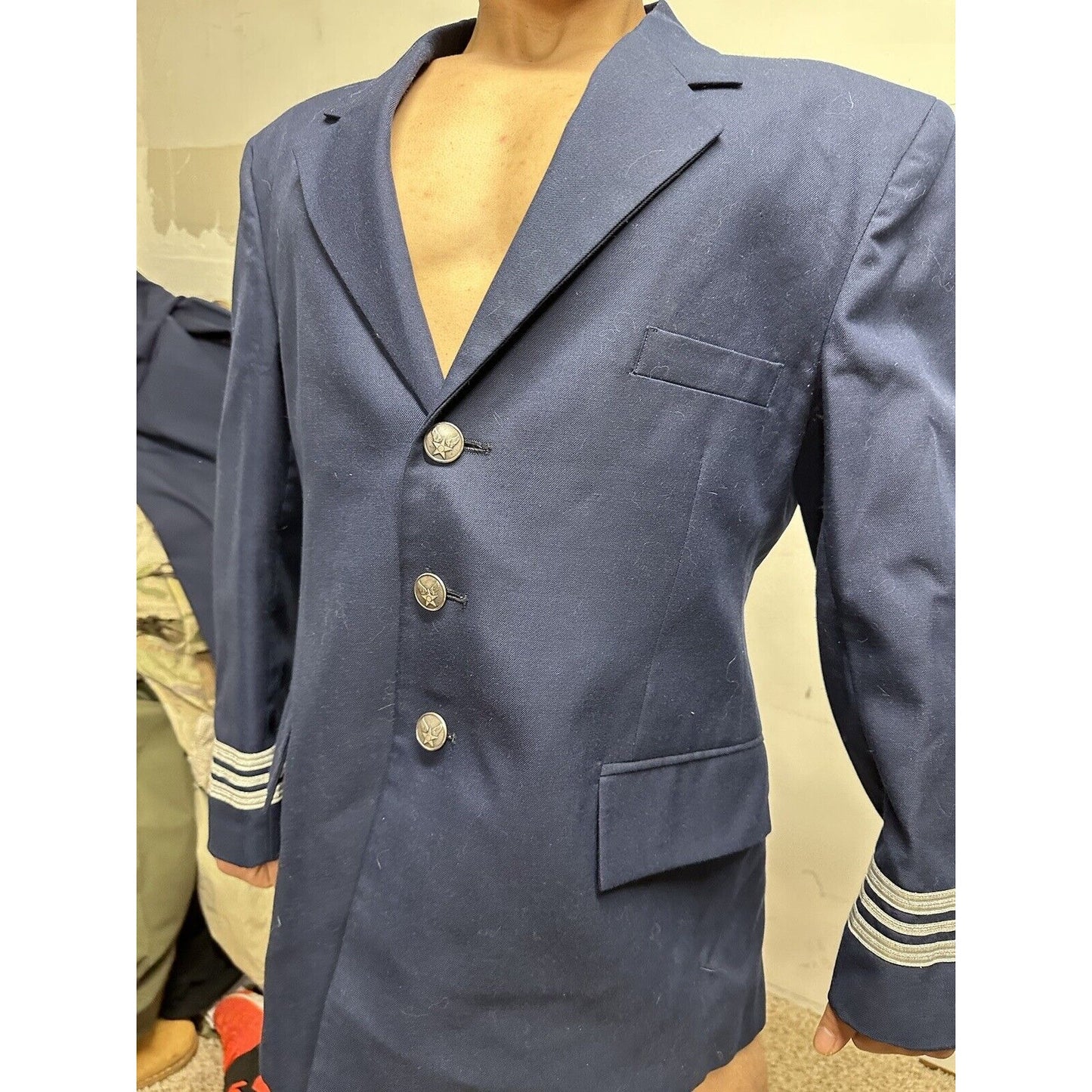 Men’s Patriot Poly Wool American Craftsman 44 Regular Military Uniform Coat