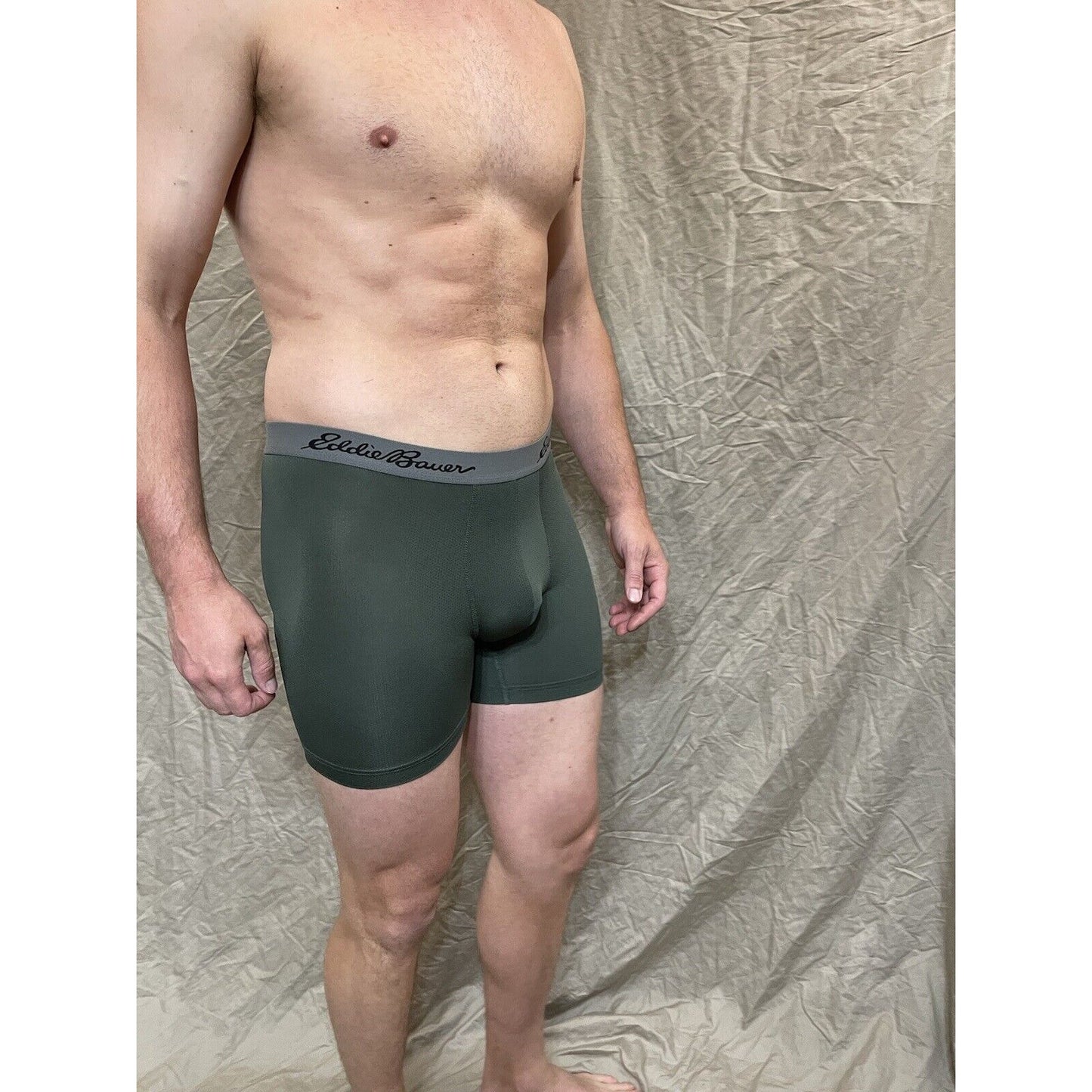 men's eddie bauer dark green medium boxer brief