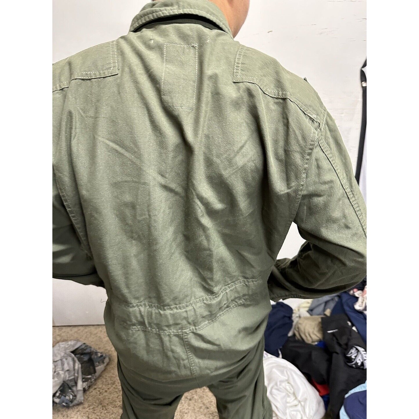 Men’s 42R Summer Fire Resistant USAF Military Uniform Flight Suit Major Rank