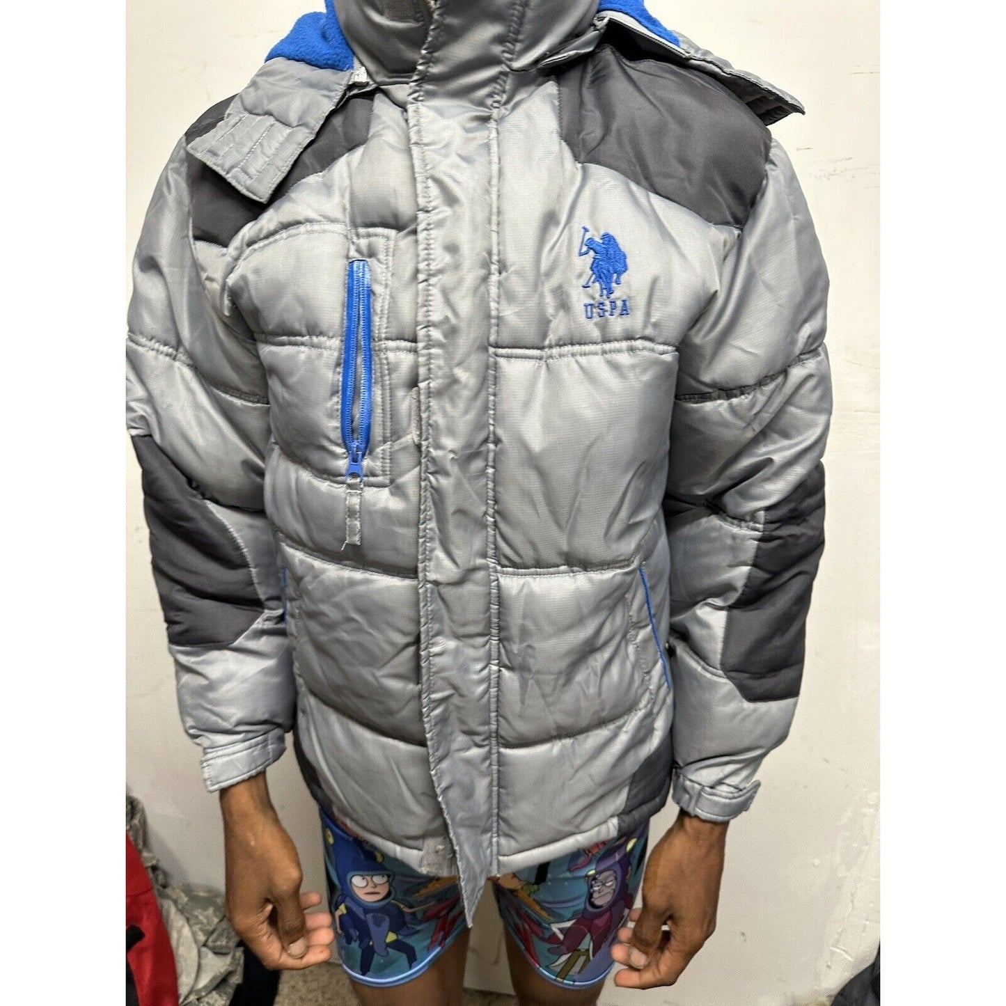 Boys Large 14/16 US Polo Assn Gray Snow Jacket