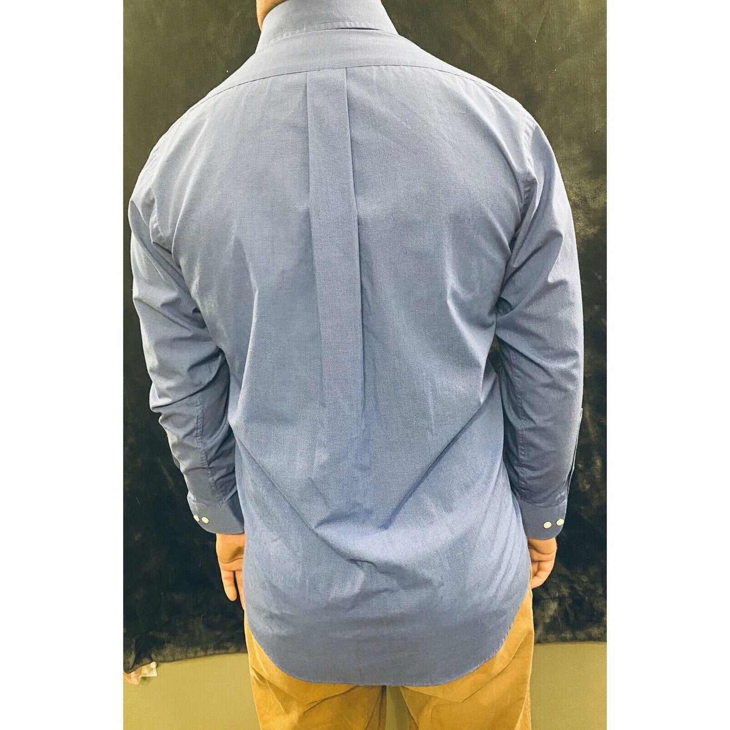 CHAPS Men’s Blue Long Sleeves Button-up Dress Shirt Small 14 1/2 32/33