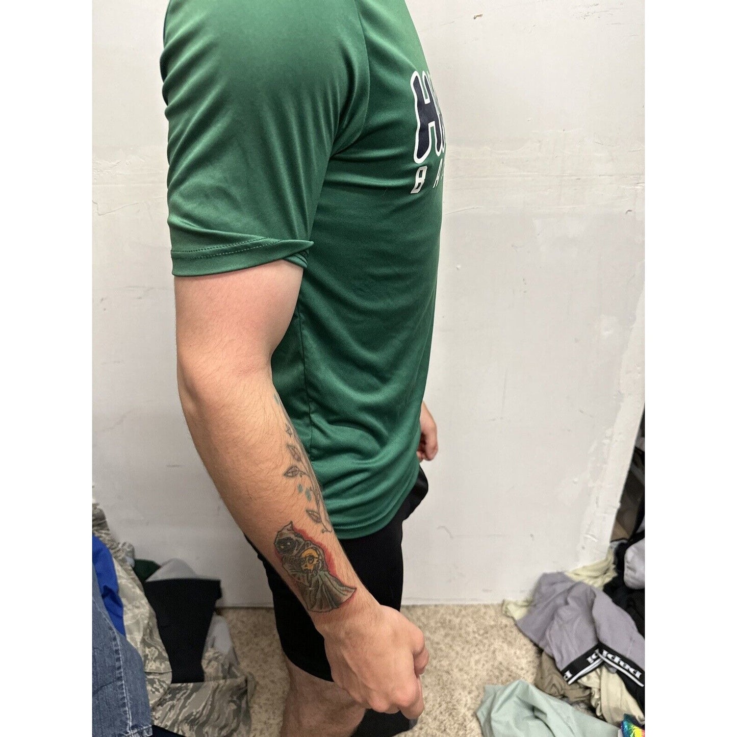 Men’s Small Green A4 Hawks Baseball Shirt Jersey