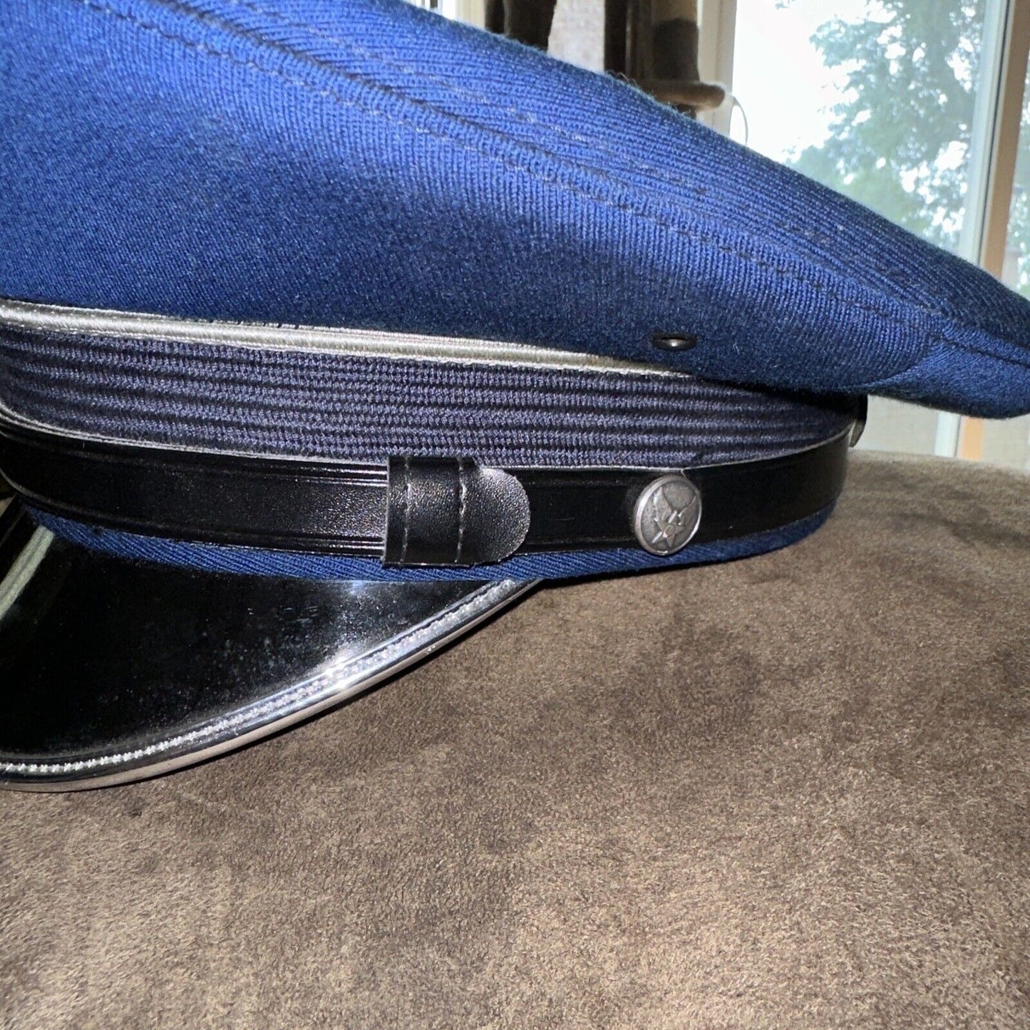 Air Force Bernard Cap Company Size 7 1/8 Wheel Cap Dress Cover Blue