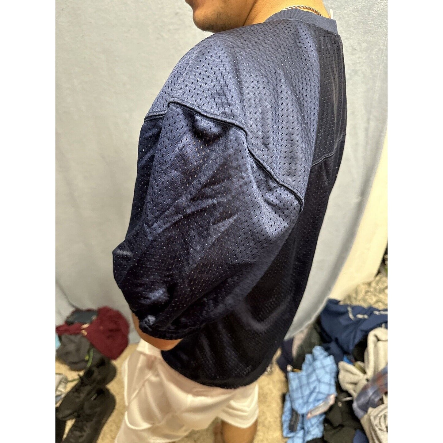 Men’s Dark Blue Alleson Athletics Small Football Jersey