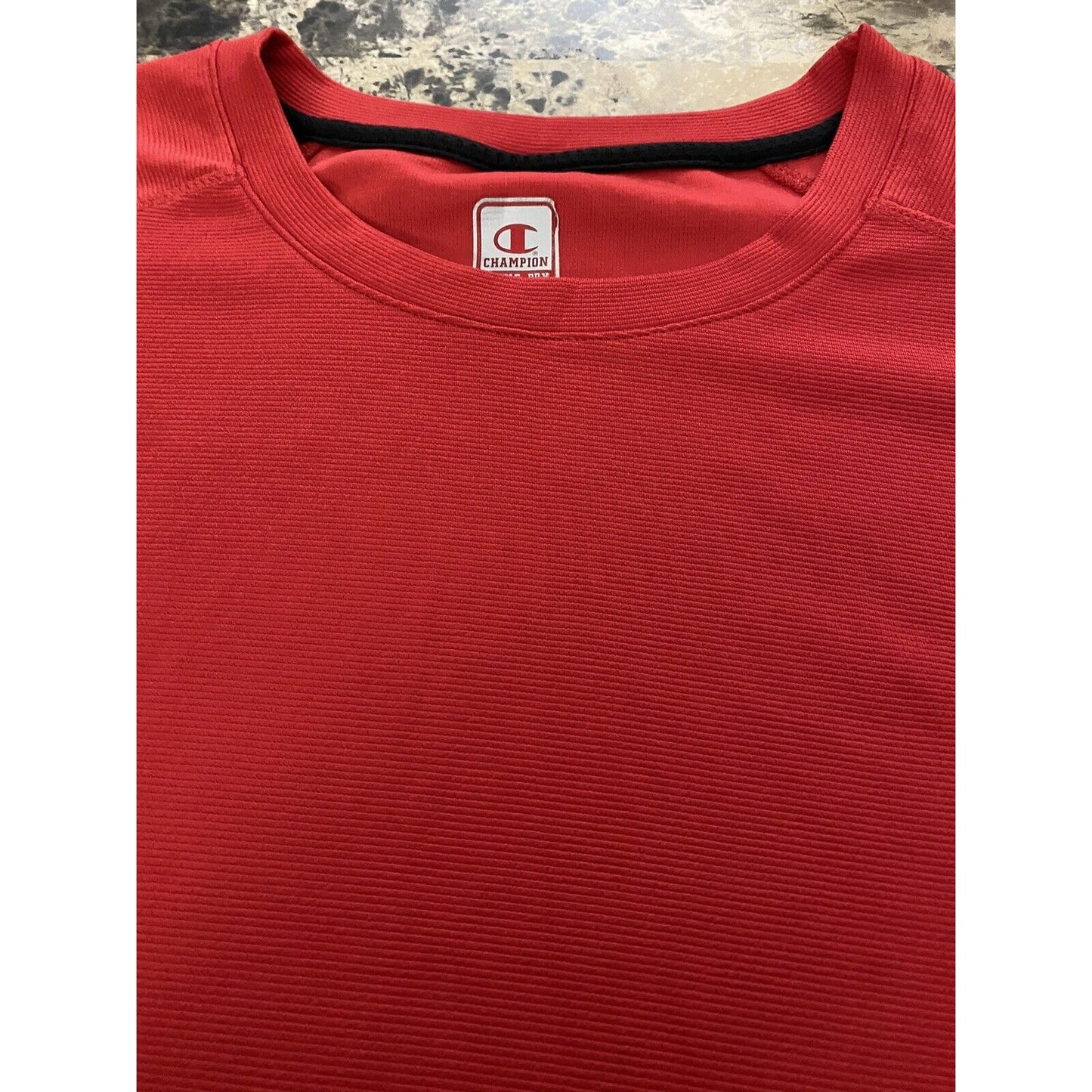 NWT! Champion Double-Dry Elevation Odor Resistant Red Men’s Large Polyester Tee