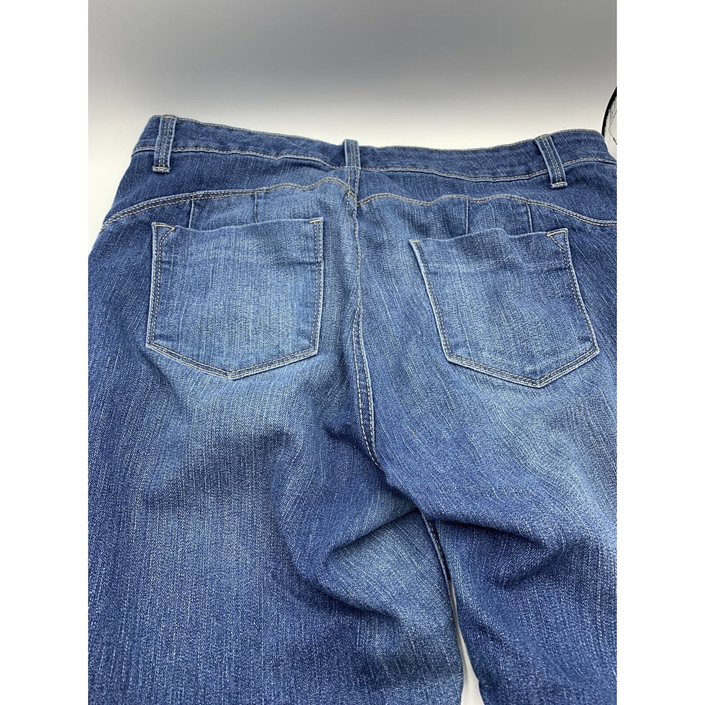 Womens Nine West Dark Denim Bootcut Jeans Size 12/30 Average