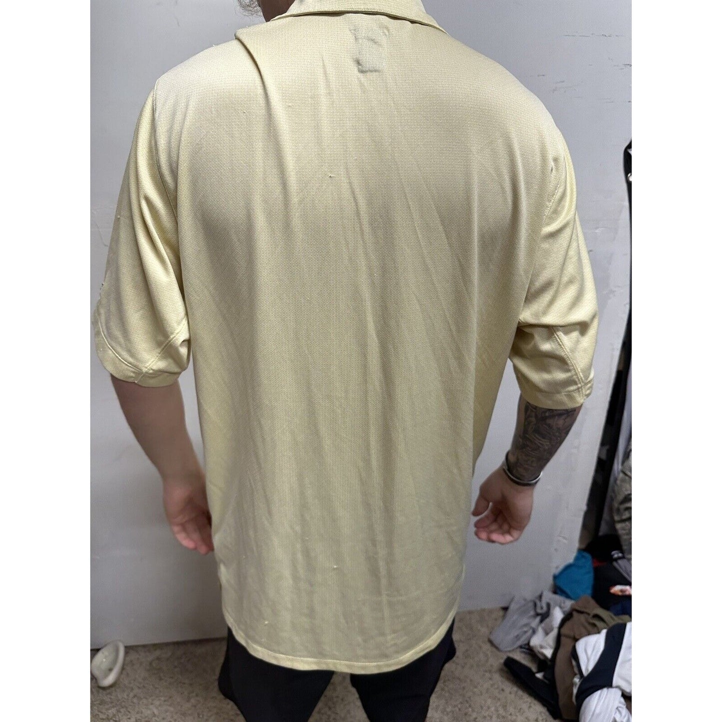 Men’s Medium Pittsburgh Steelers Prestige Sport Yellow Polo Shirt NFL