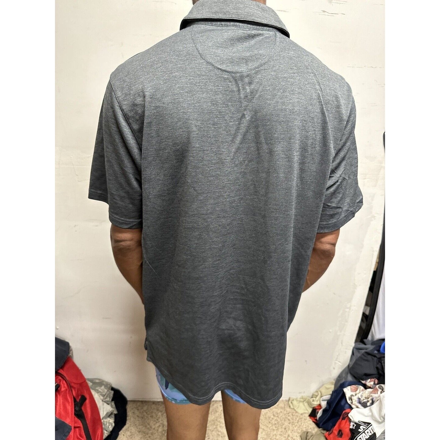 Men’s Gray Top Of The World Ohio State Polo Shirt Large