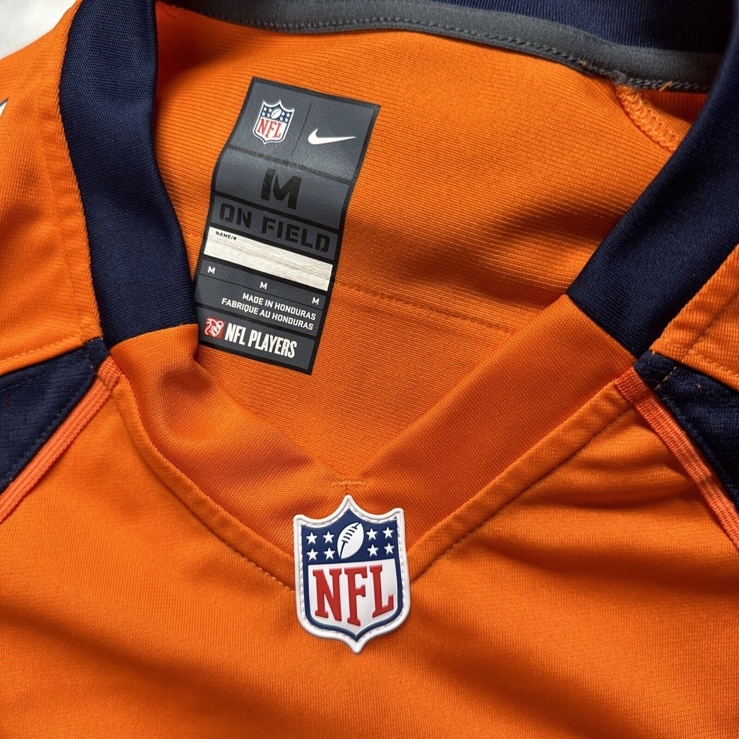 Men’s Denver Broncos Orange NFL Medium On Field Nike Football Jersey #58 Miller