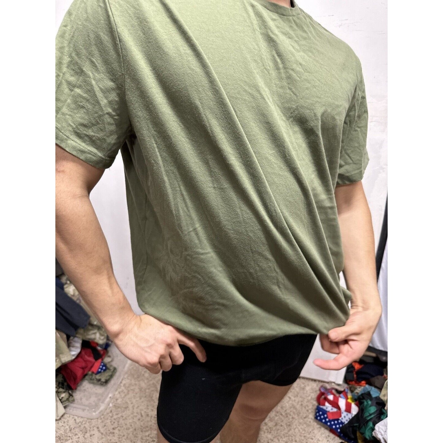 Men’s Urban Up Pipeline XXL Olive Green Marine Usmc Short Sleeve Tshirt