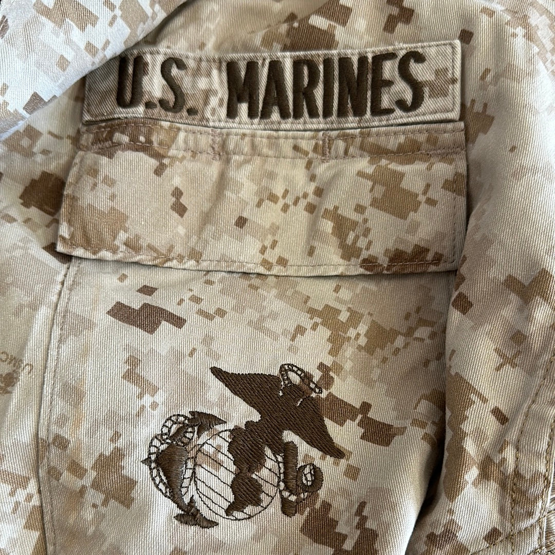Men’s desert marpat usmc marine corps small regular blouse top