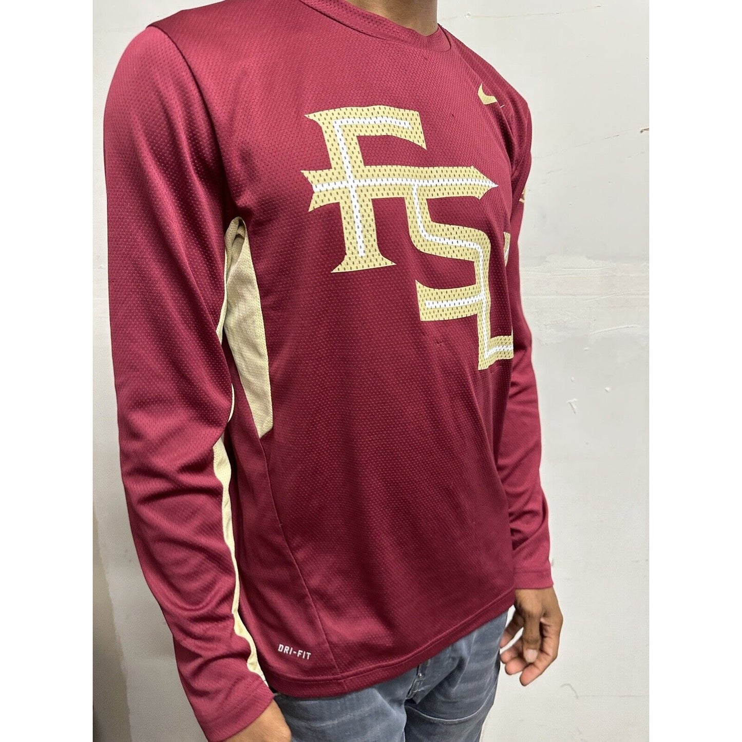 Men’s Nike Medium Florida State University Seminoles Red Long Sleeve Shirt