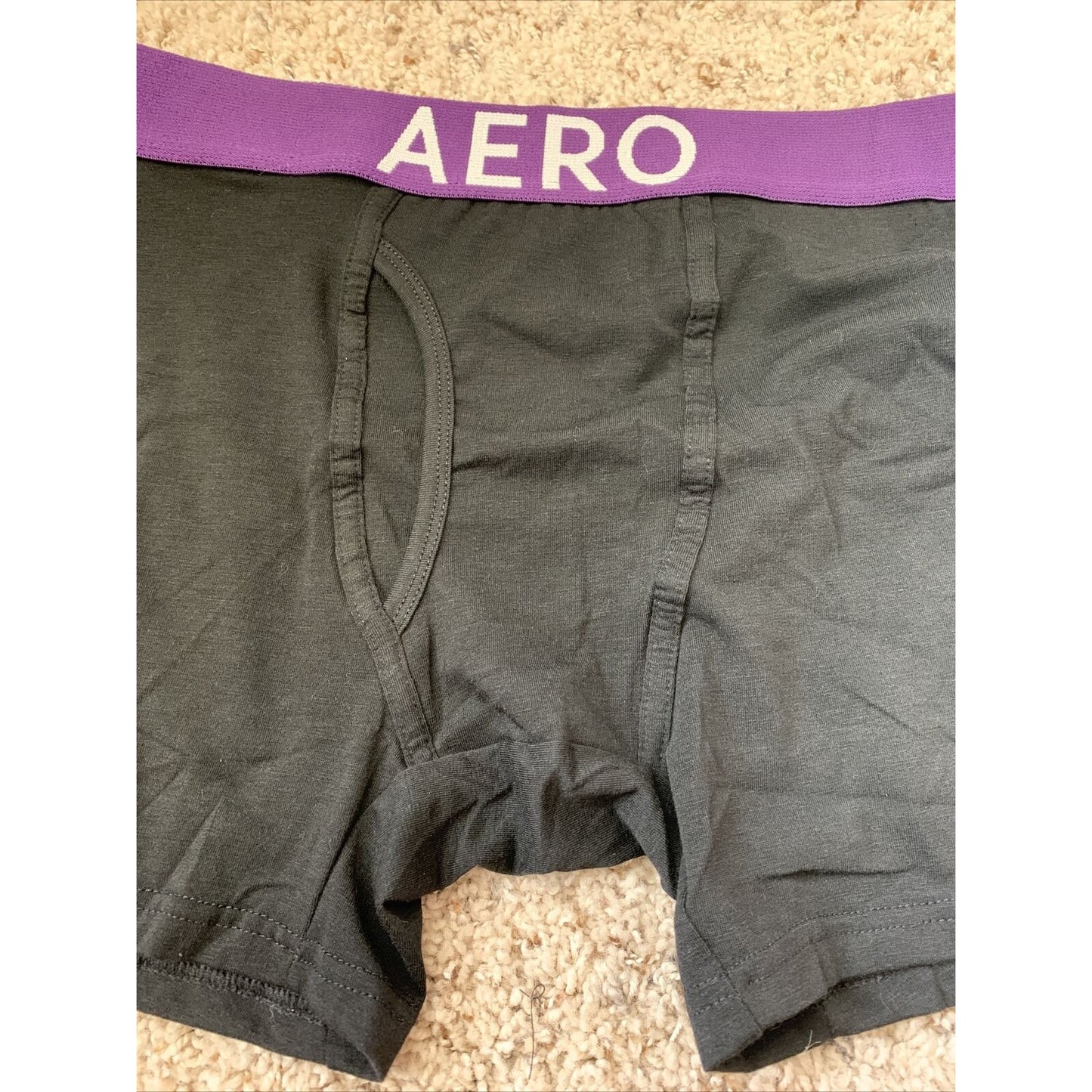 Aeropostale Stretch Boxer Briefs Black Men’s Large - 5% Spandex