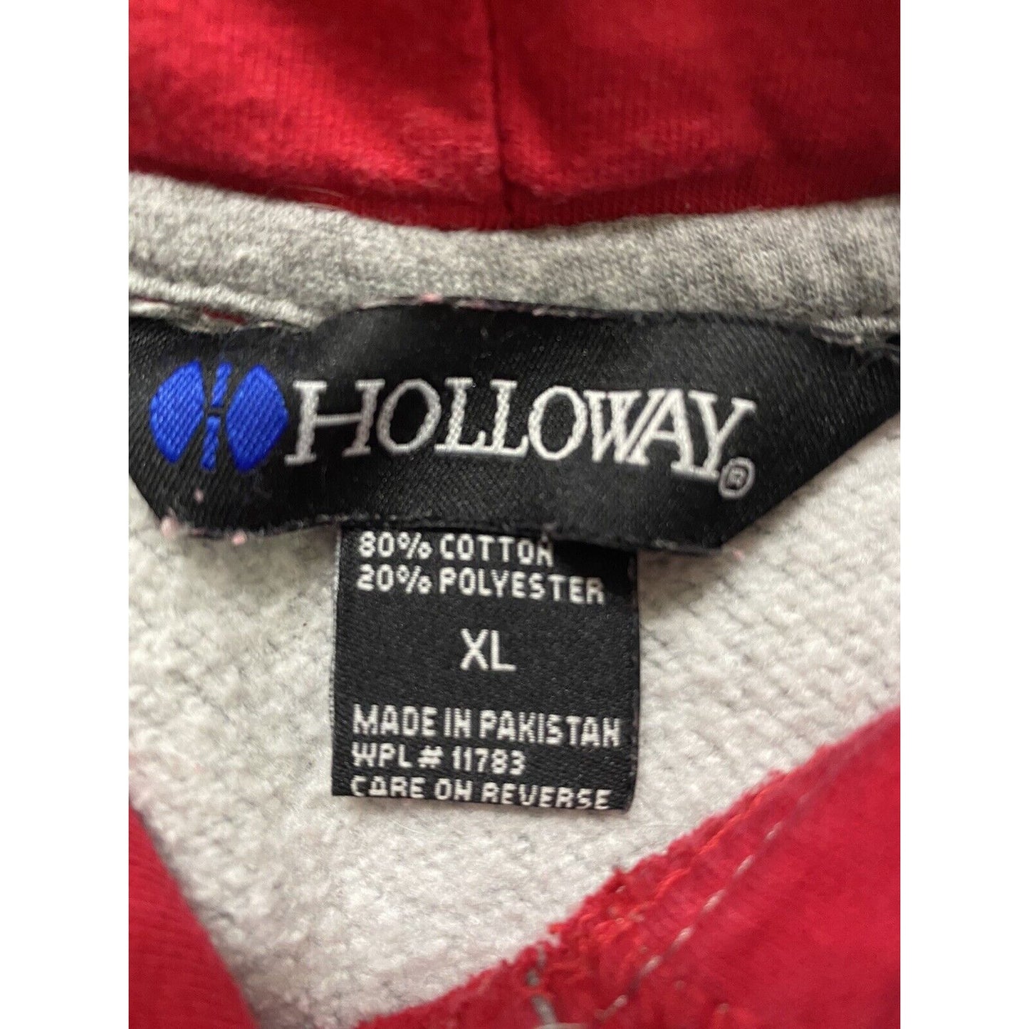BRIGHTON BULLDOGS FOOTBALL Holloway Men’s XL Gray and Red Hoodie Sweater