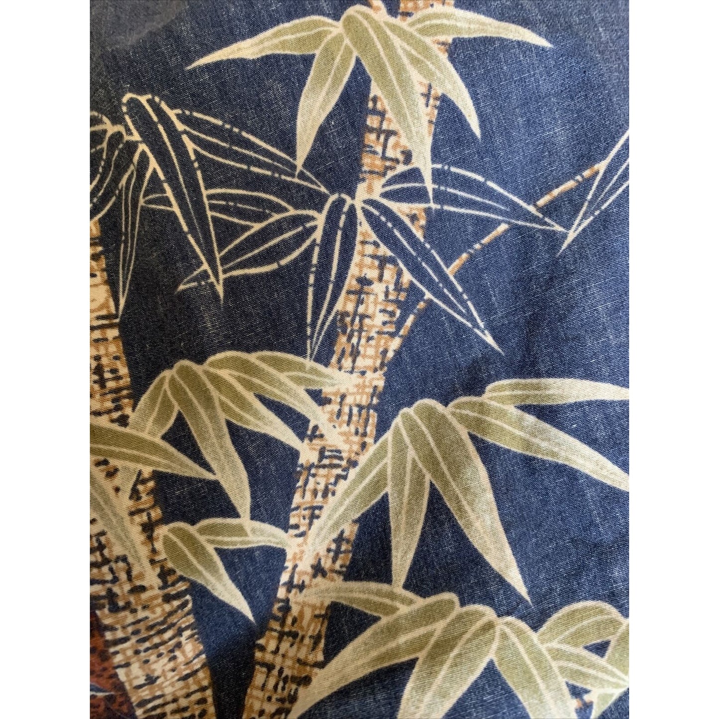 Cooke Street Hawaiian Button Up Mens Medium Blue Short Sleeve Collared