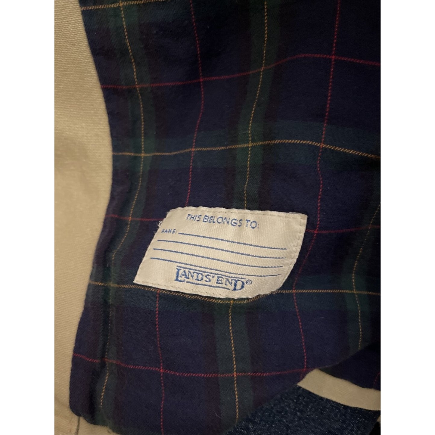 Land's End Direct Merchant Tan Button up jacket