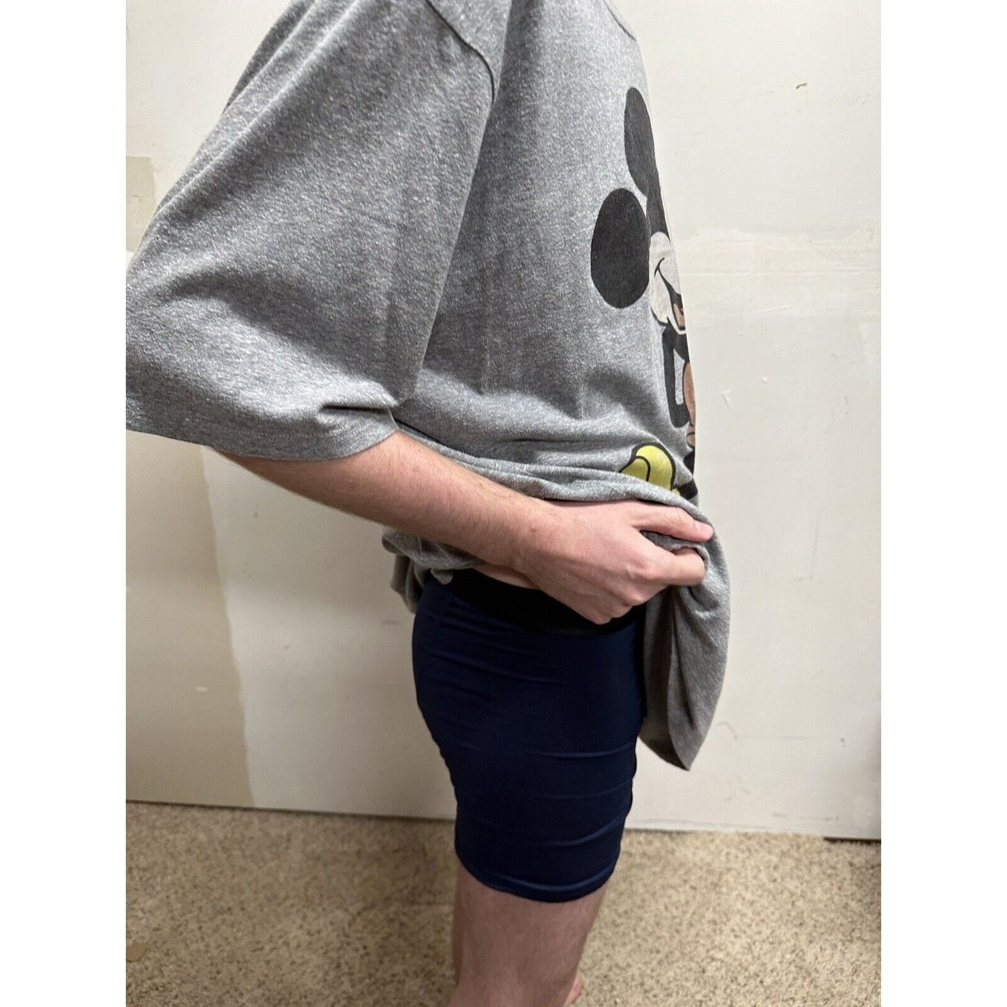 men’s 3XL disney gray short sleeve tshirt mickey mouse