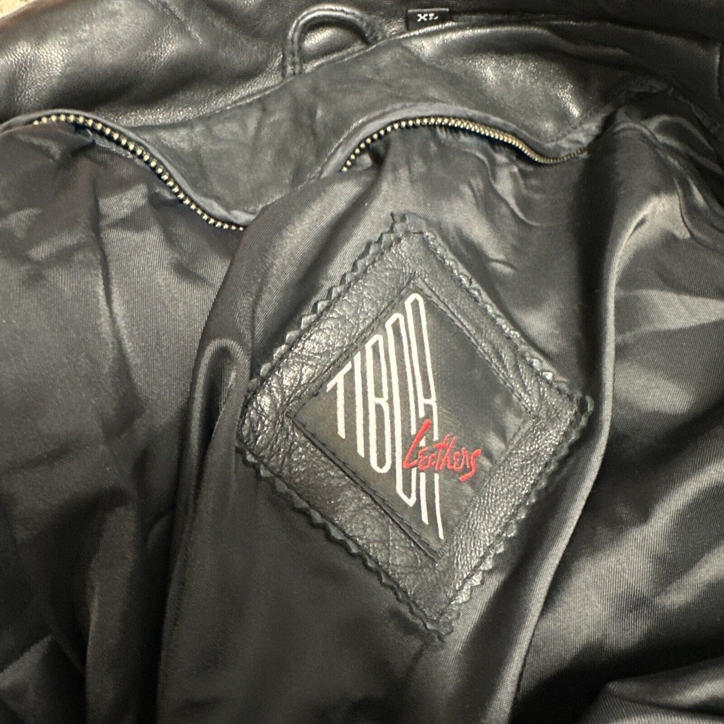 Men’s Tibor Leathers XL Leather Jacket Black Jacket Only