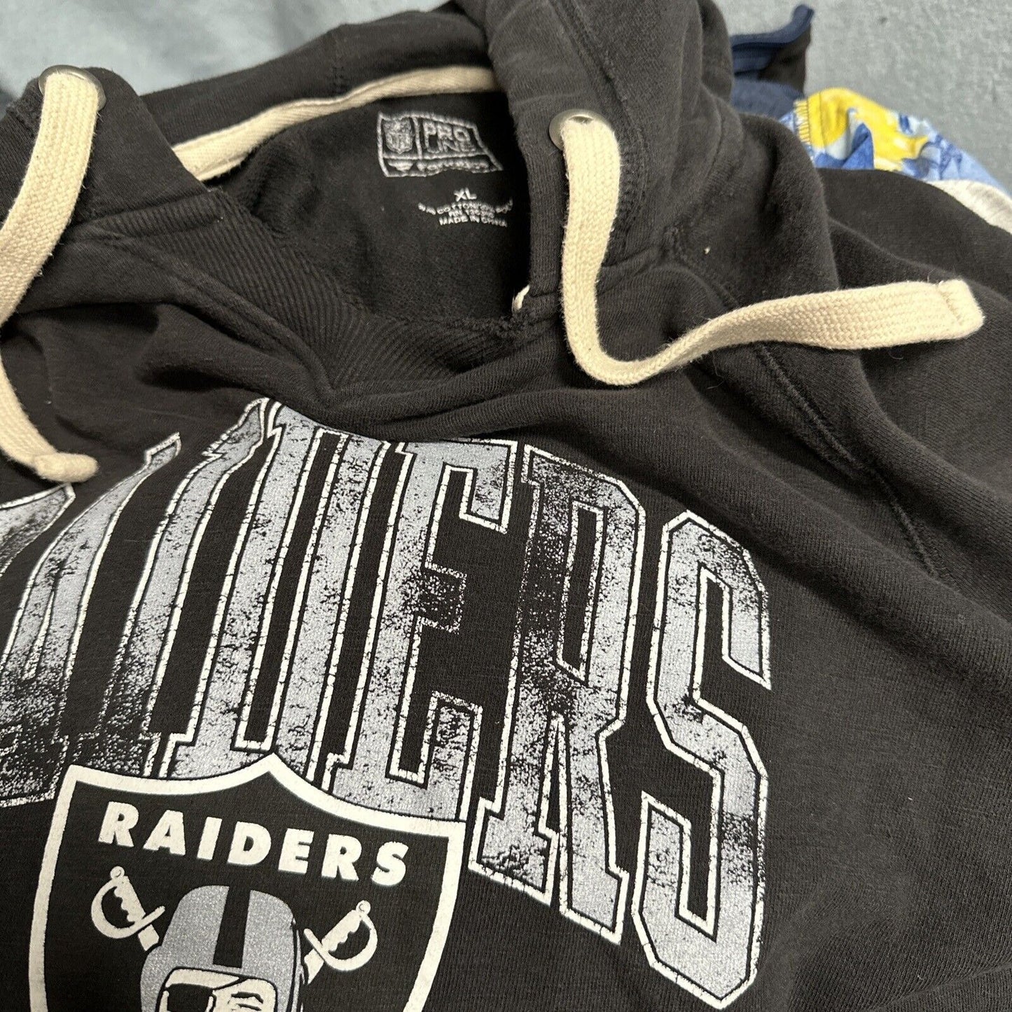 Men’s Black NFL Proline XL Fanatics Pullover Hoodie Raiders Football