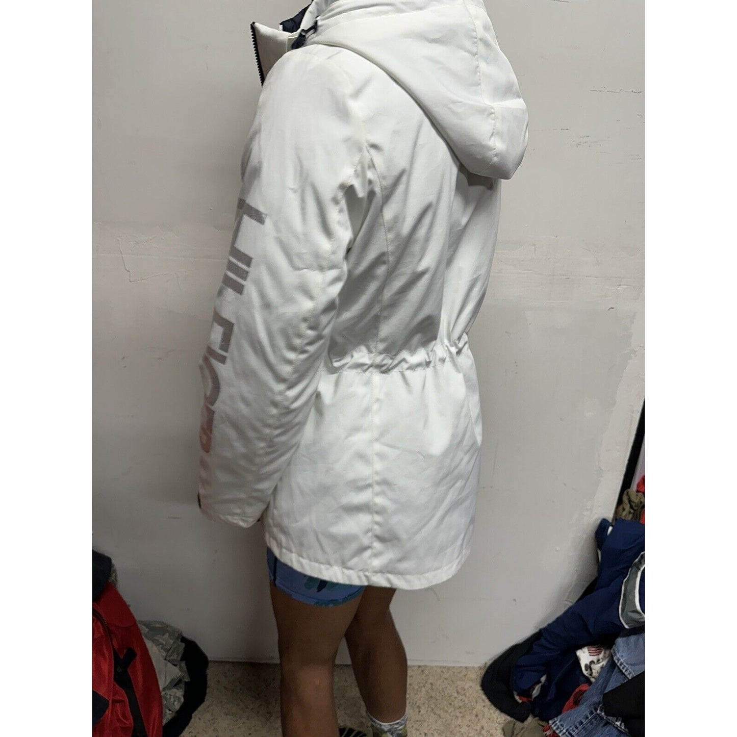 Tommy Hilfiger 3-in-1 All Weather Systems Anorak Jacket L White Navy Women Large