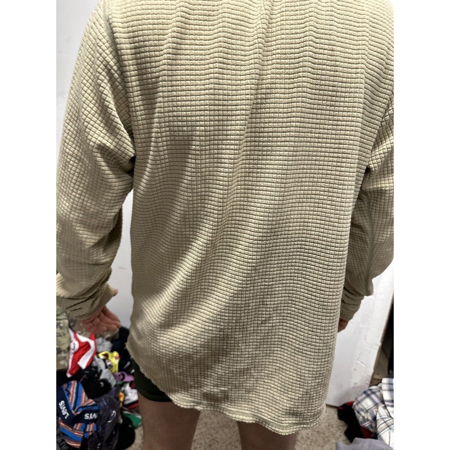 Men’s Tan Half Zip Polartec Official Gen III Army Issue Long Sleeve Pullover