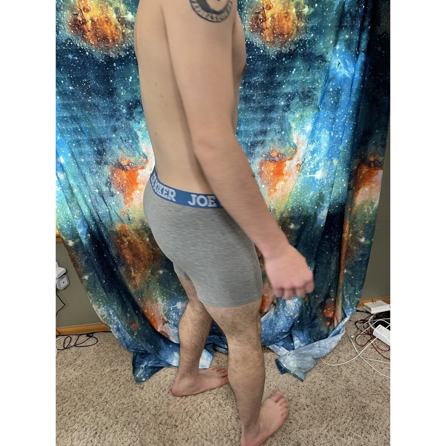 men's joe boxer gray xl happy on the inside boxer briefs new and unworn