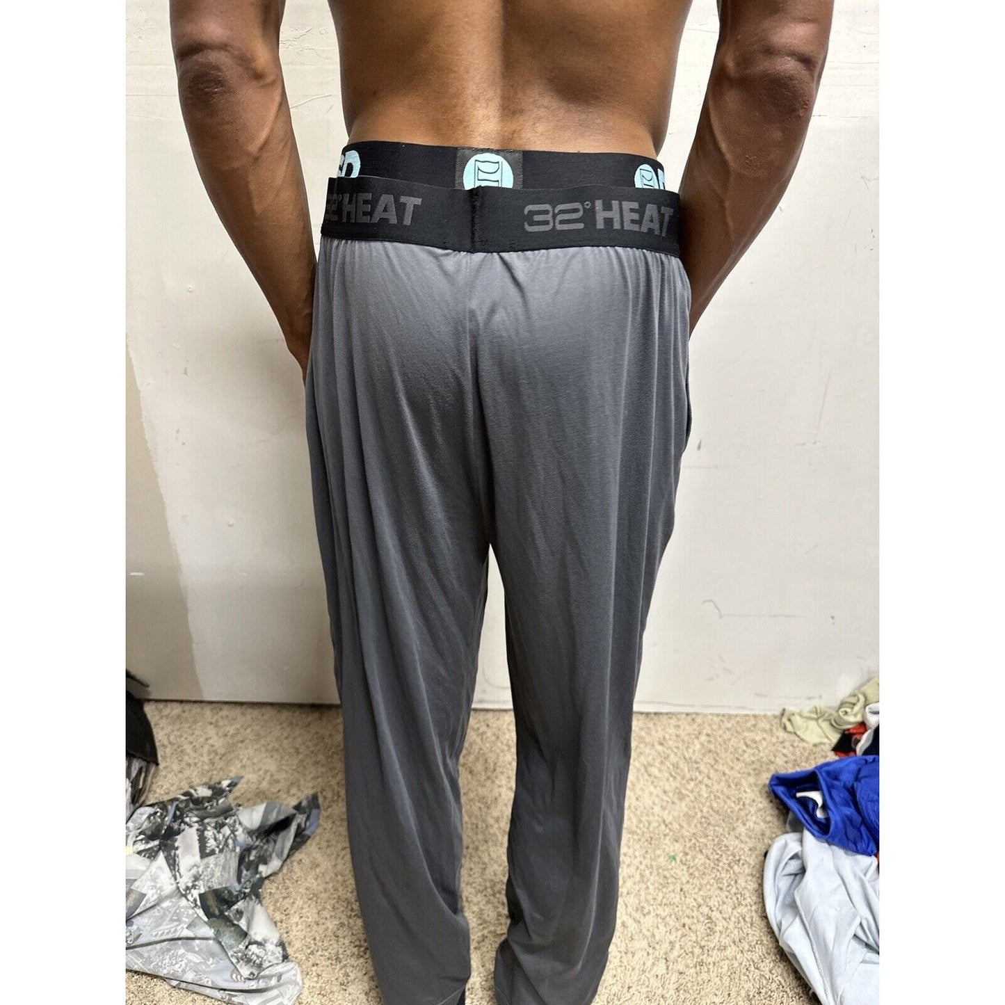 Men’s Large Gray 32 Degree Heat Sleepwear Lounge Pants