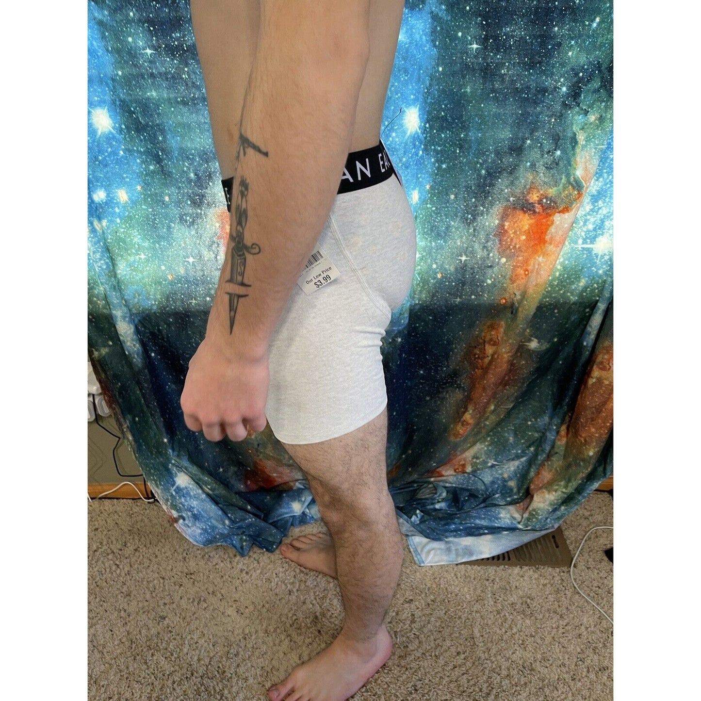 men's american eagle white compression shorts large New And Unworn
