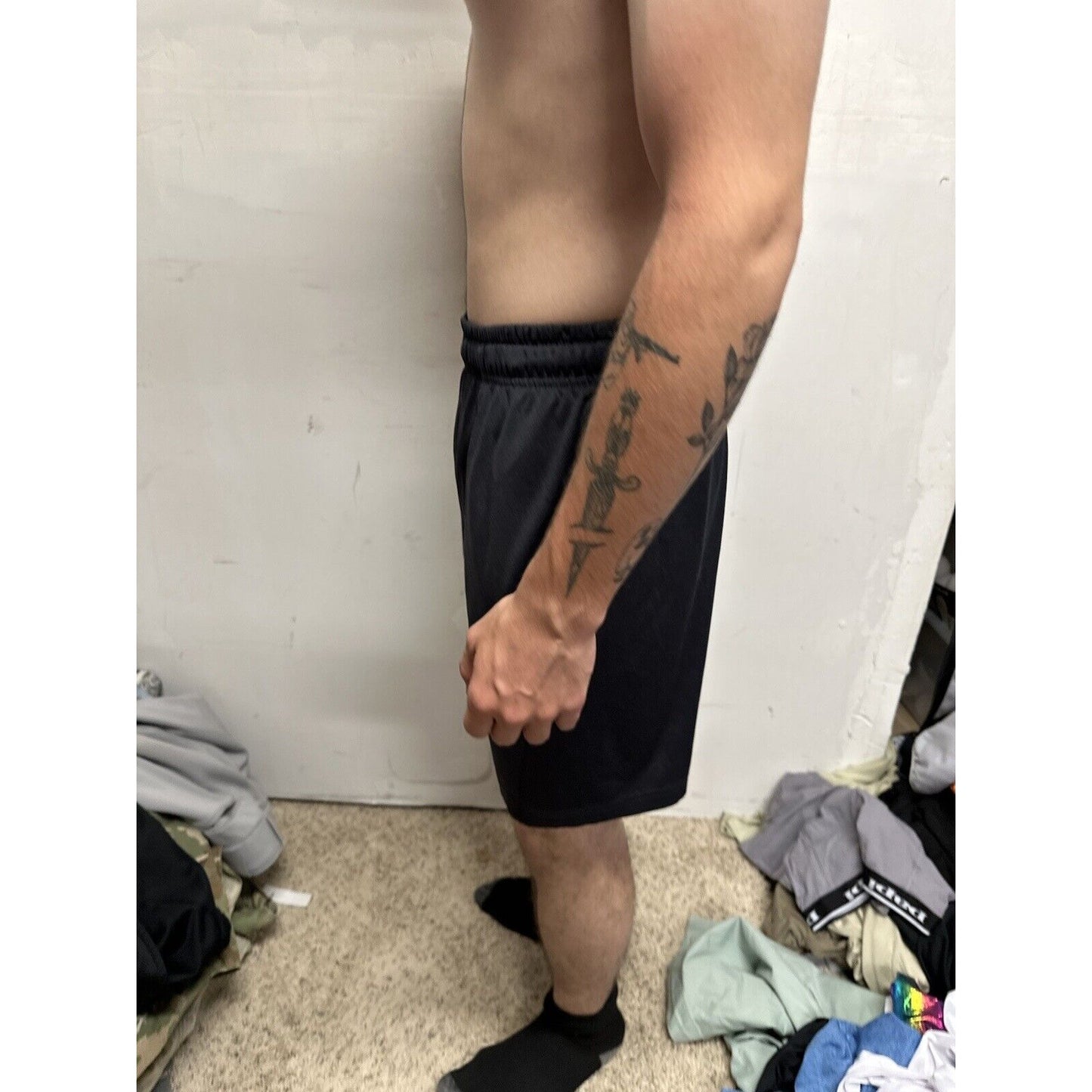 Men’s Black Medium Reebok Shorts With Pockets