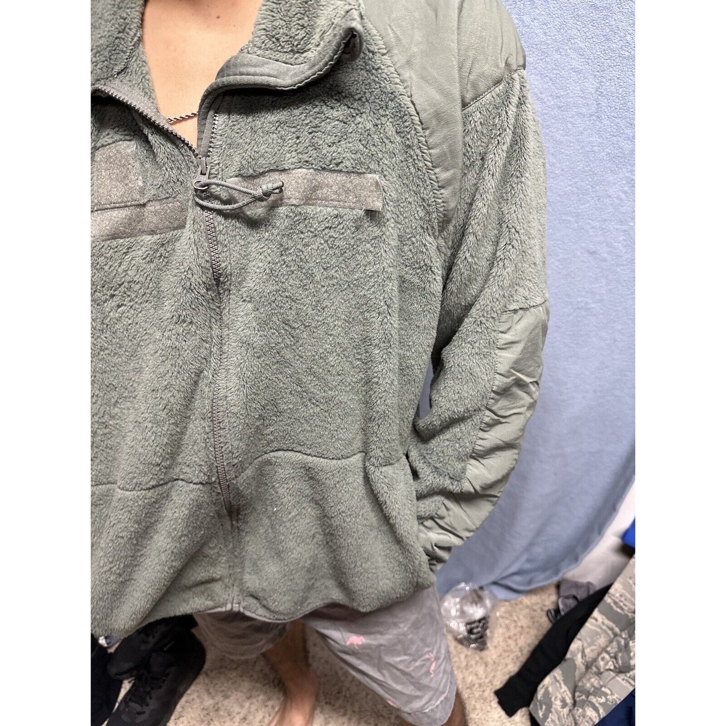 Men’s USAF Civil Air Patrol Sage Green Fleece Jacket XL - Regular Cold Weather