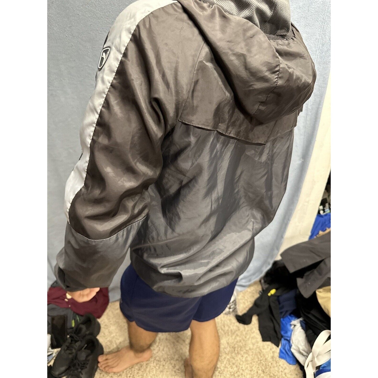 Men’s Small Puma Gray Full Zip Hoodie Small