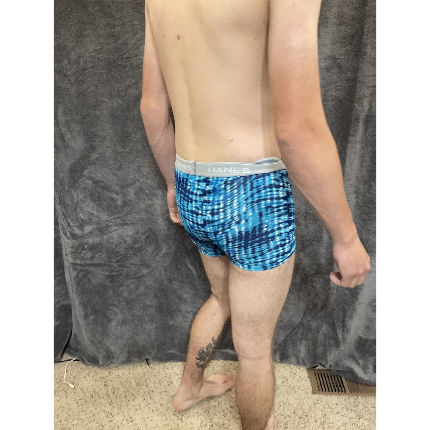 boy's XL hanes aqua blue boxer brief