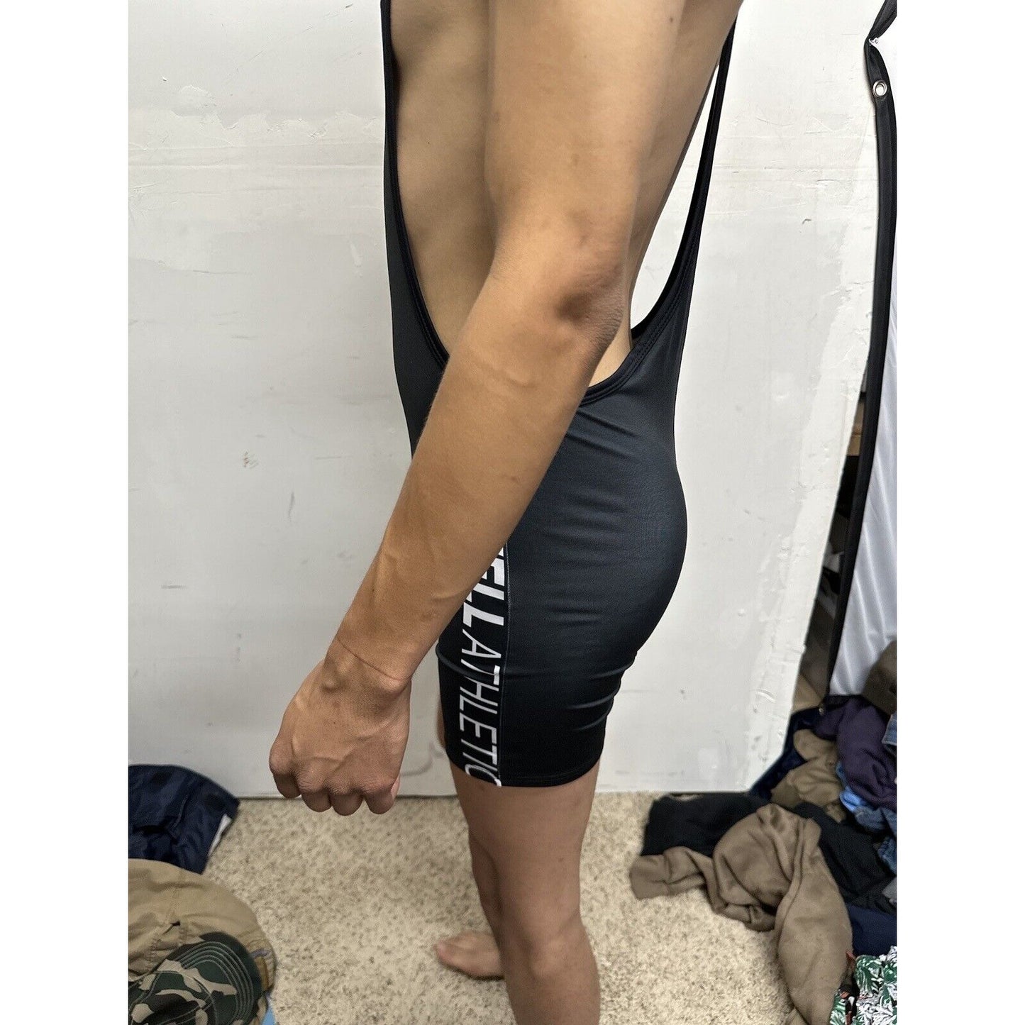 Men’s Tauwell Size Medium Wrestling Singlet Black