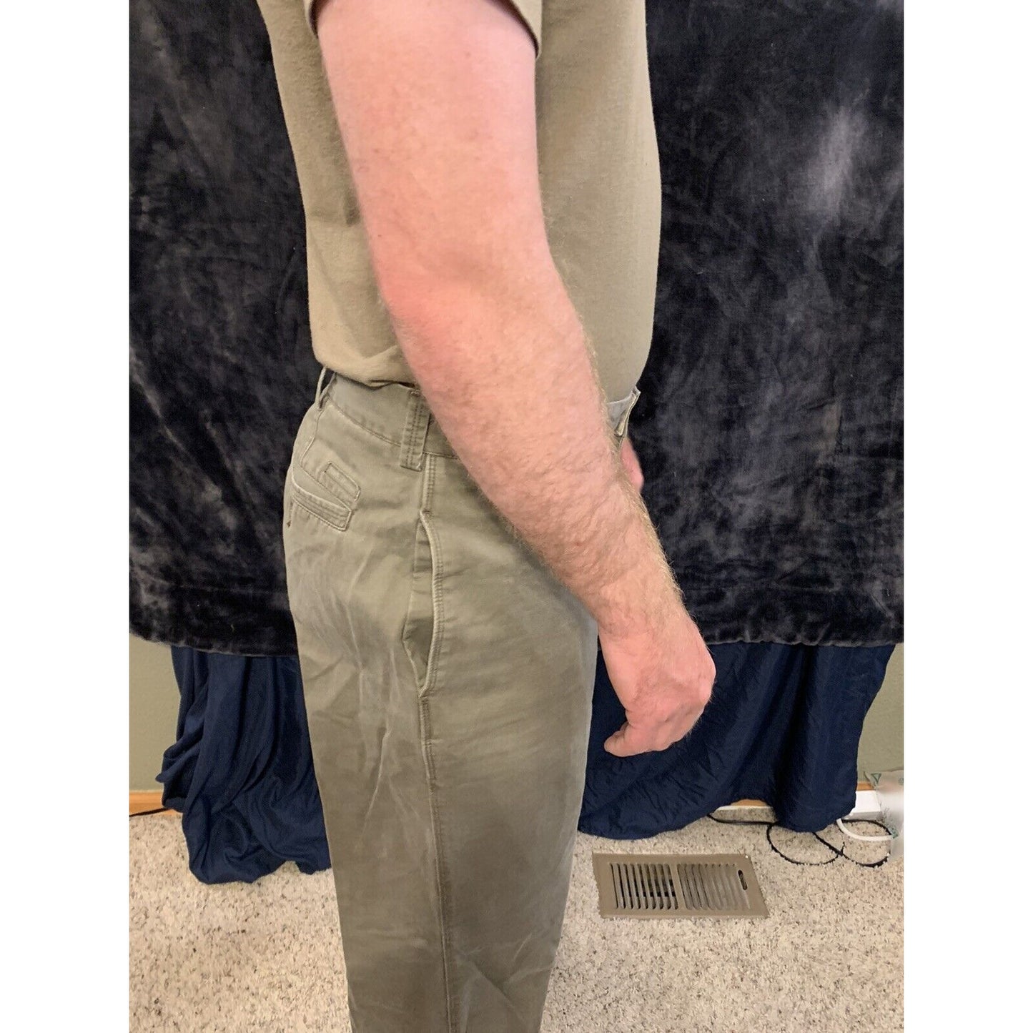Perry Ellis Cottons Camel Brown Dress Pants 36x34