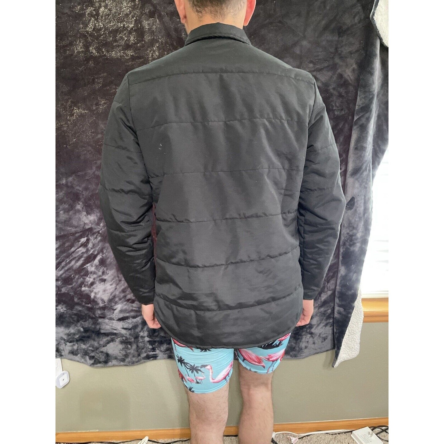 Men’s Small Old Navy Black Snap up Jacket