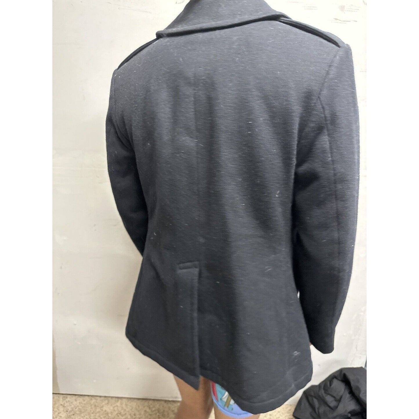 Women’s Black Pea Coat DSCP Military Uniform Coat 12R