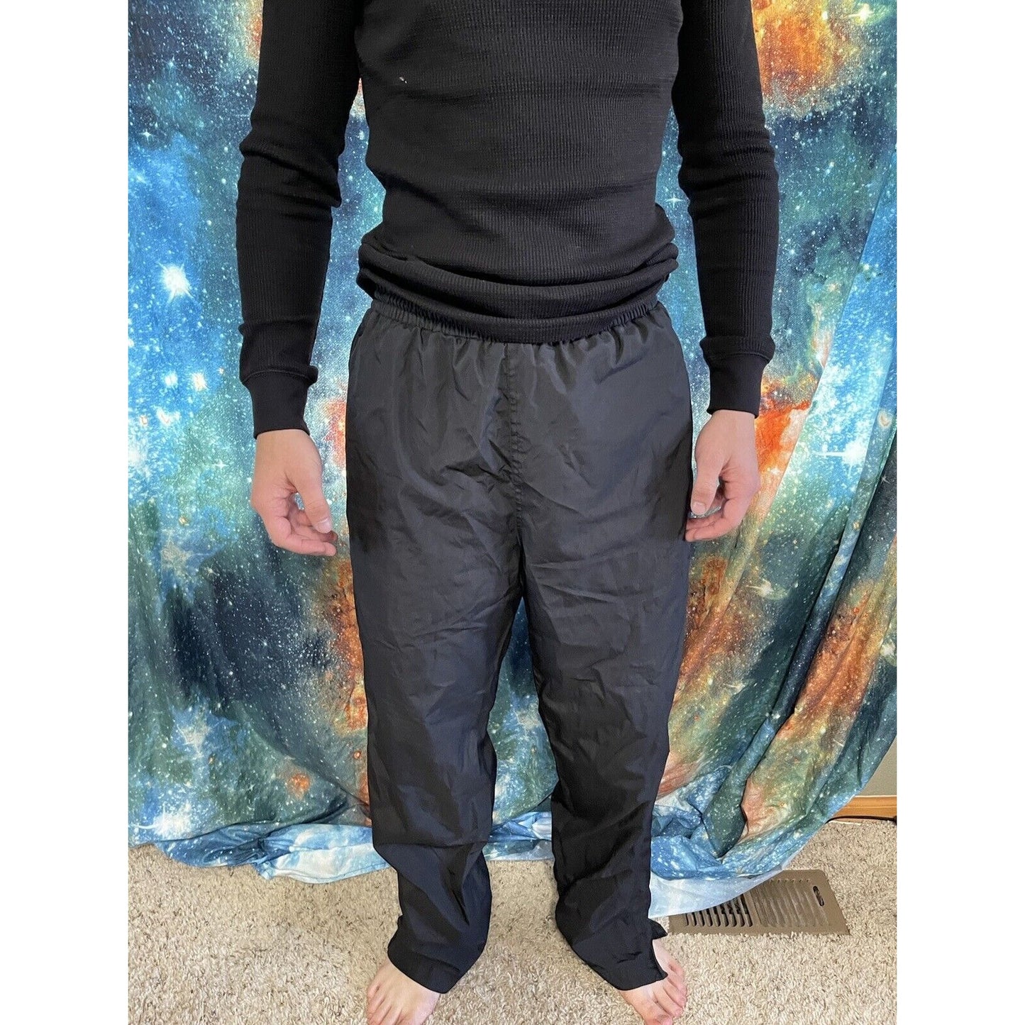 Men’s black champion medium track pants workout pants