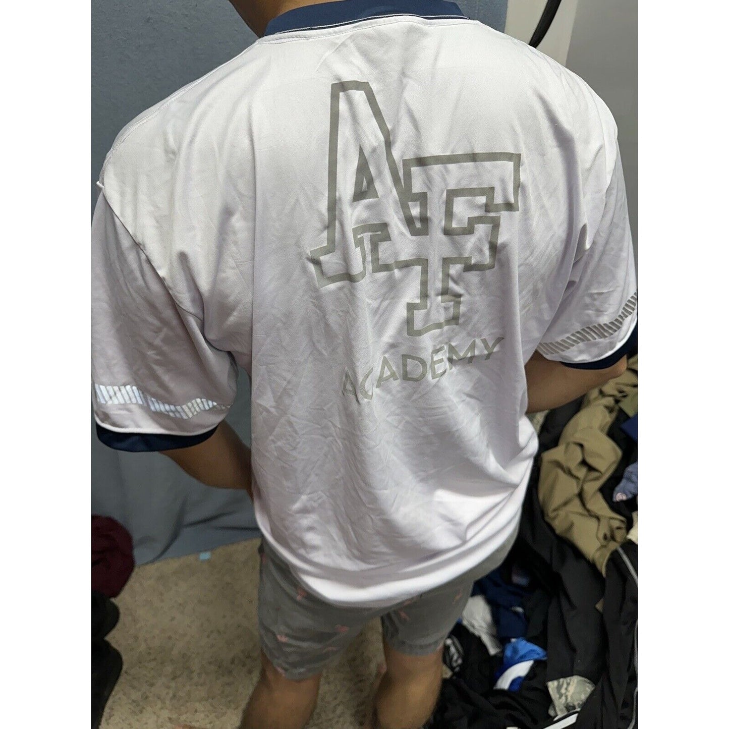 Men’s Large USAFa Air Force Academy Cadet Pt Uniform Shirt White