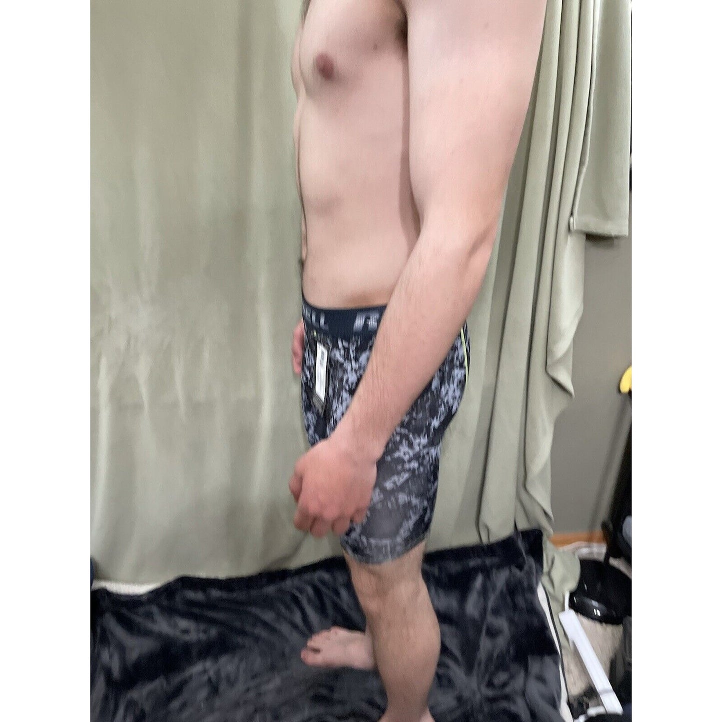 Russell Performance Men’s Medium Long Leg Boxer Briefs Gray Camo