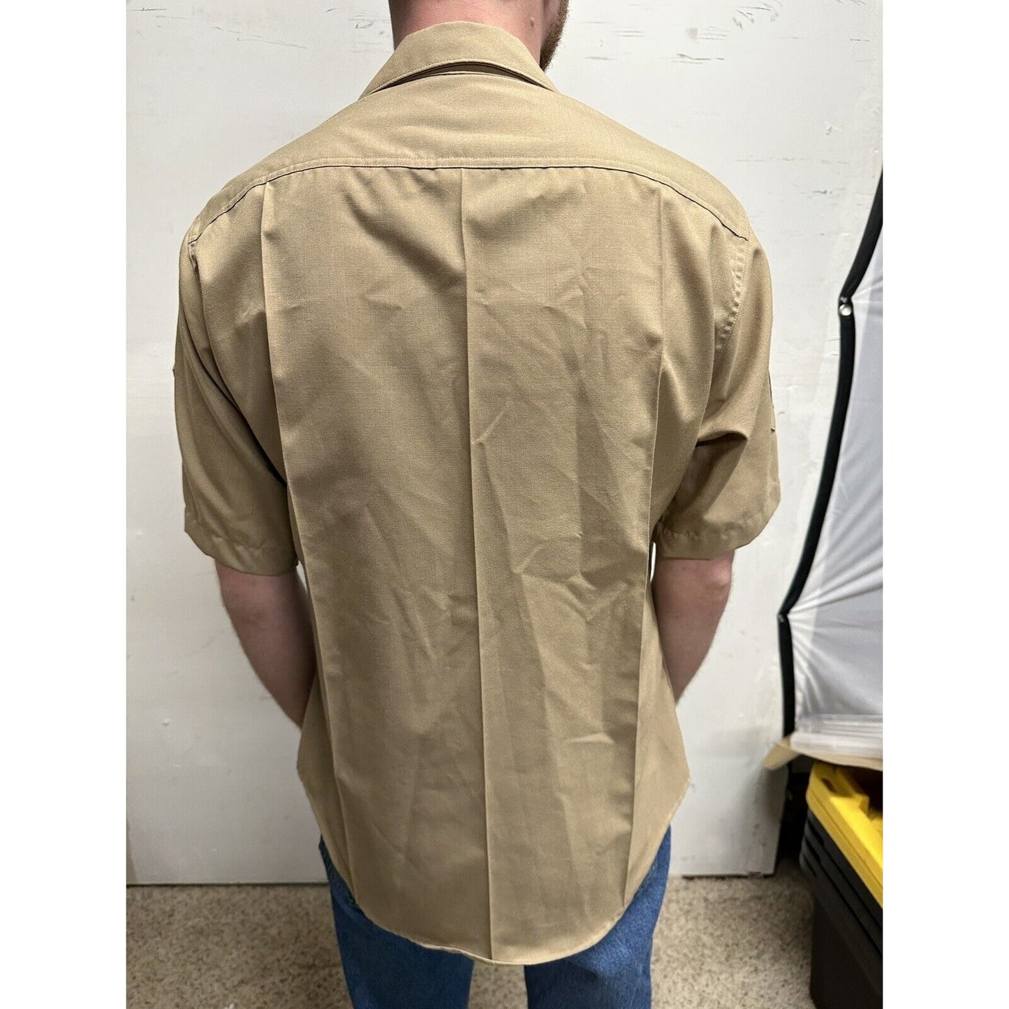 usmc marines defense logistics 15 1/2 short sleeve dress shirt e-5 sergeant rank