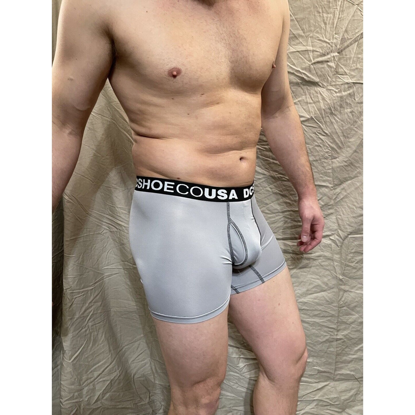 men's gray dc shoe company boxer briefs small