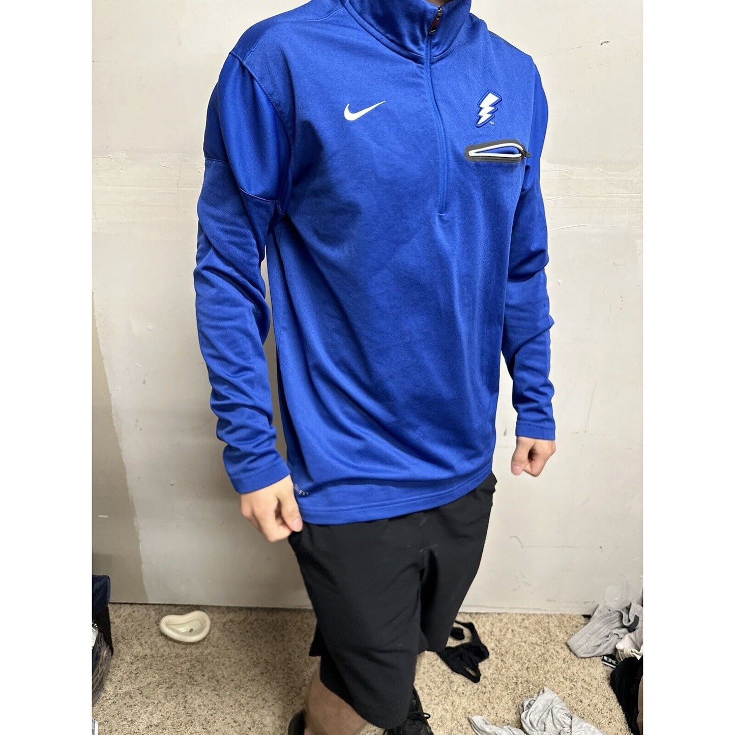 Men’s Blue Air Force Falcons USAFA Nike 1/4 Zip Pull Over Jacket