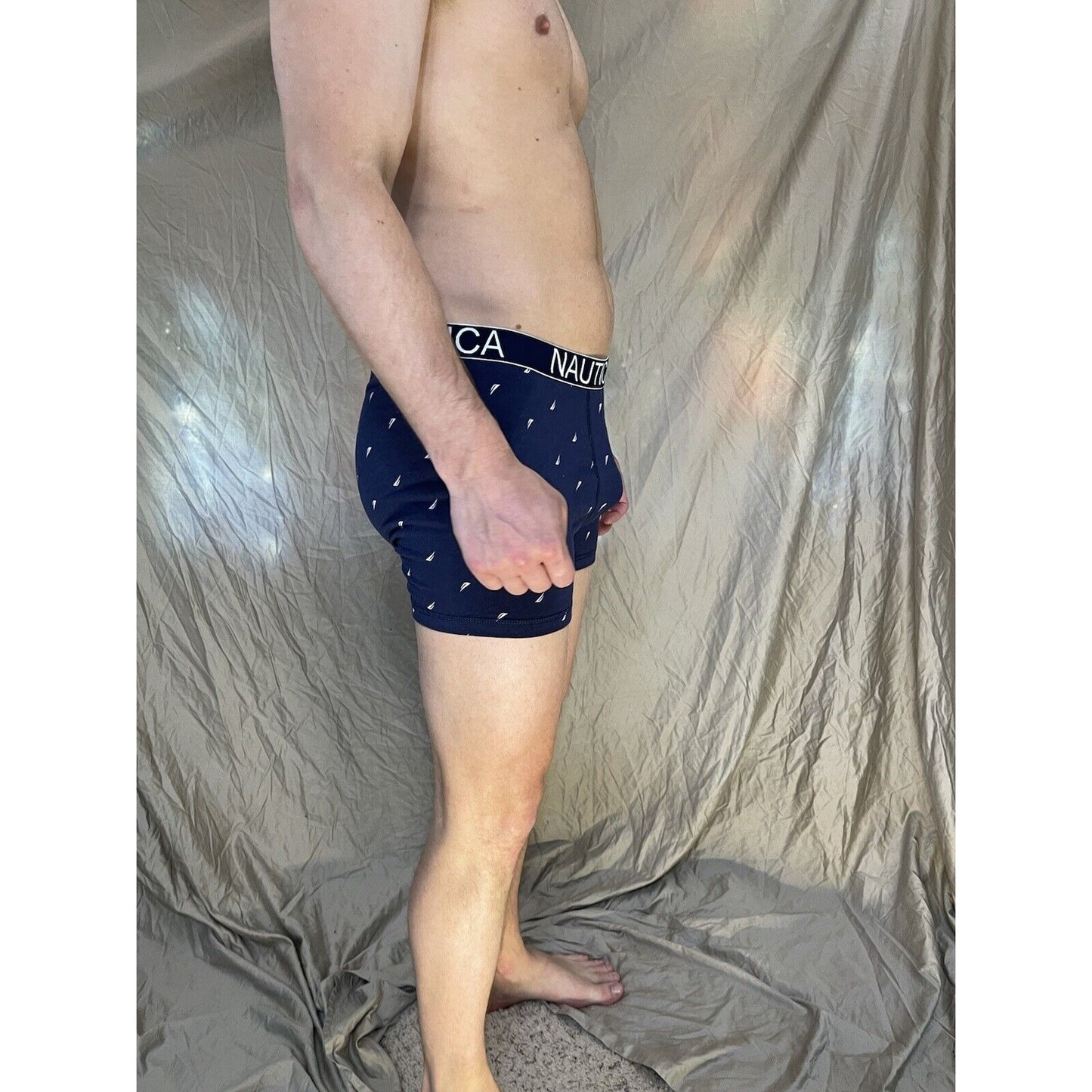 men's nautica - XL Navy blue compression boxer shorts