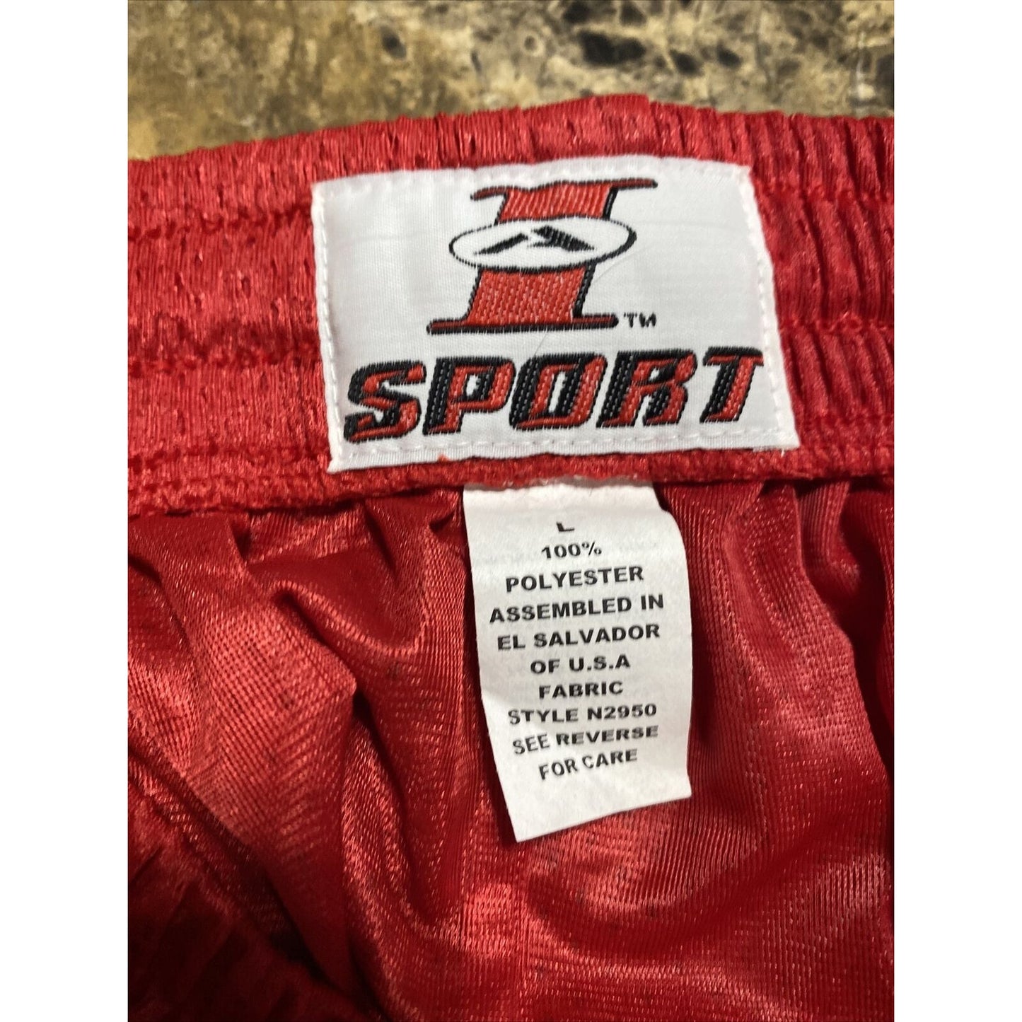 Soffe Intensity Athletic IA Men’s L Scarlet Red Basketball Training Mesh Shorts