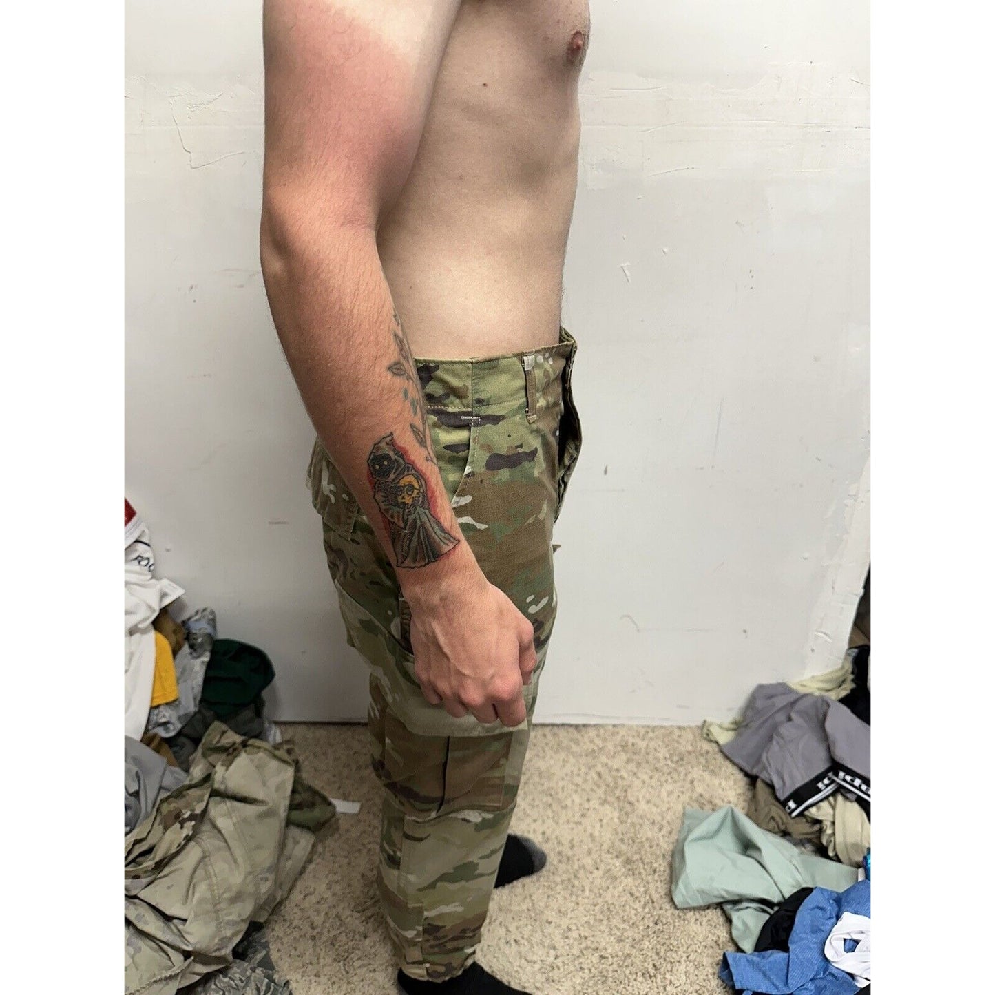 Men’s Ocp Army Uniform Bottoms Elastic Leg Opening Small Regular
