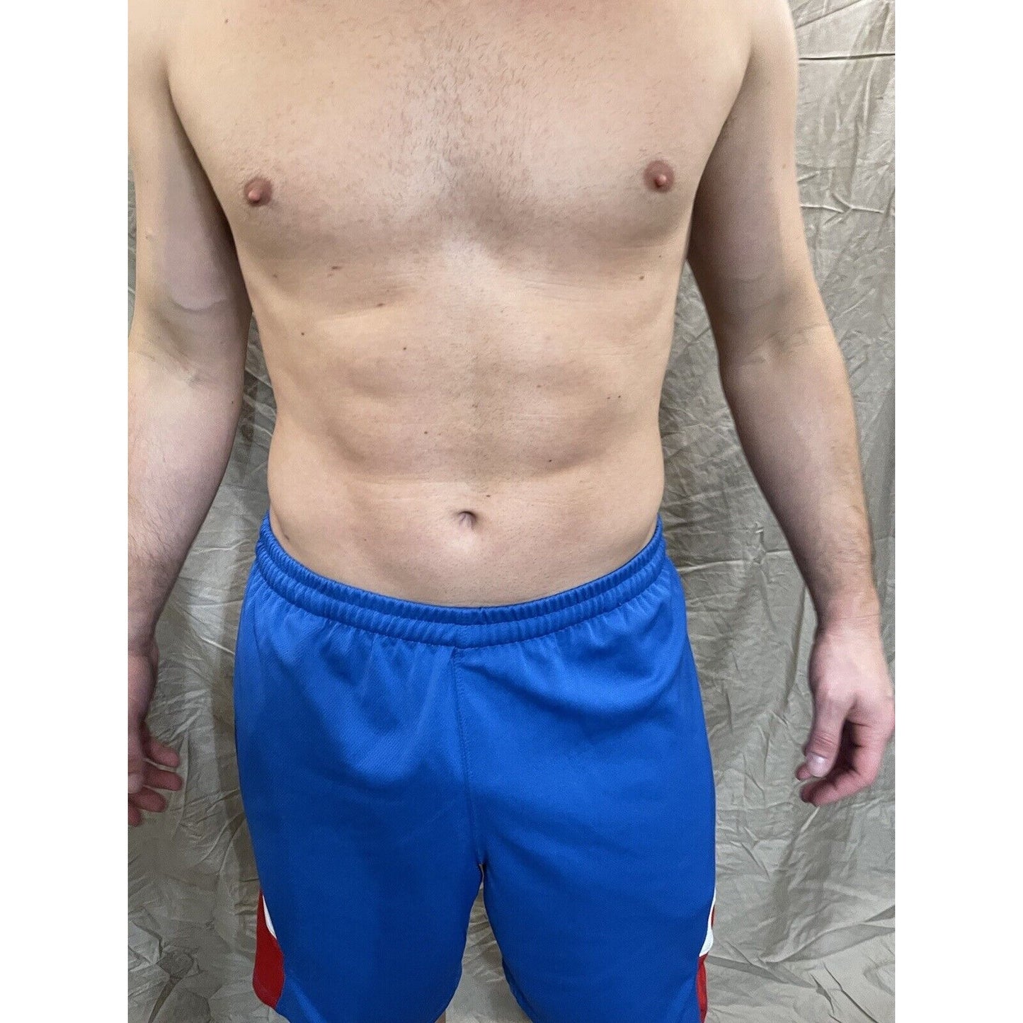 Men's Pro Edge Medium Kansas University Basketball Shorts Blue