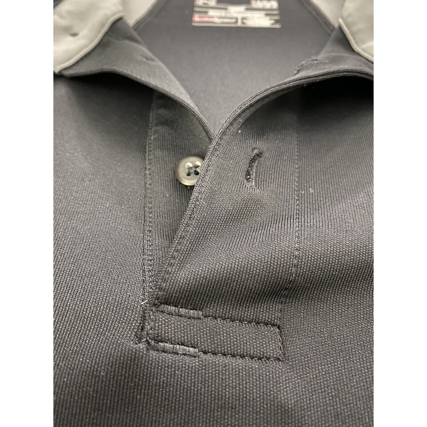 VISTA RIDGE WOLVES Under Armory Loose Heat Gear Black & Gray Men’s L Polo Shirt