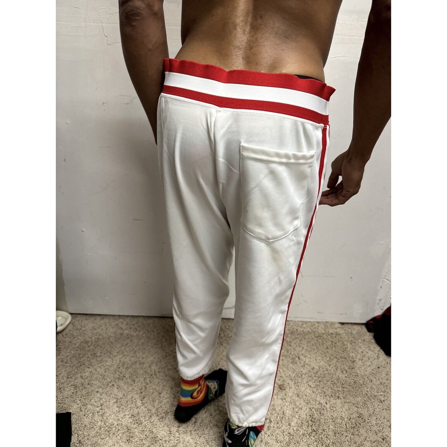 Men’s Pride XL Baseball Pants White And Red