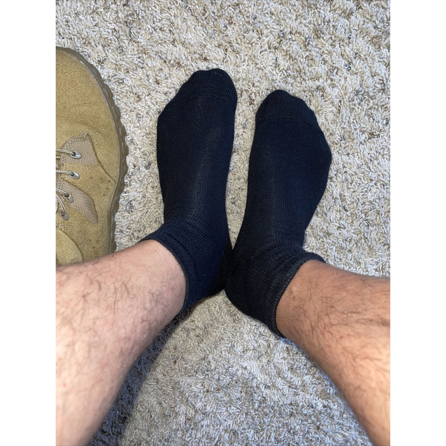 men's hanes black X-temp socks
