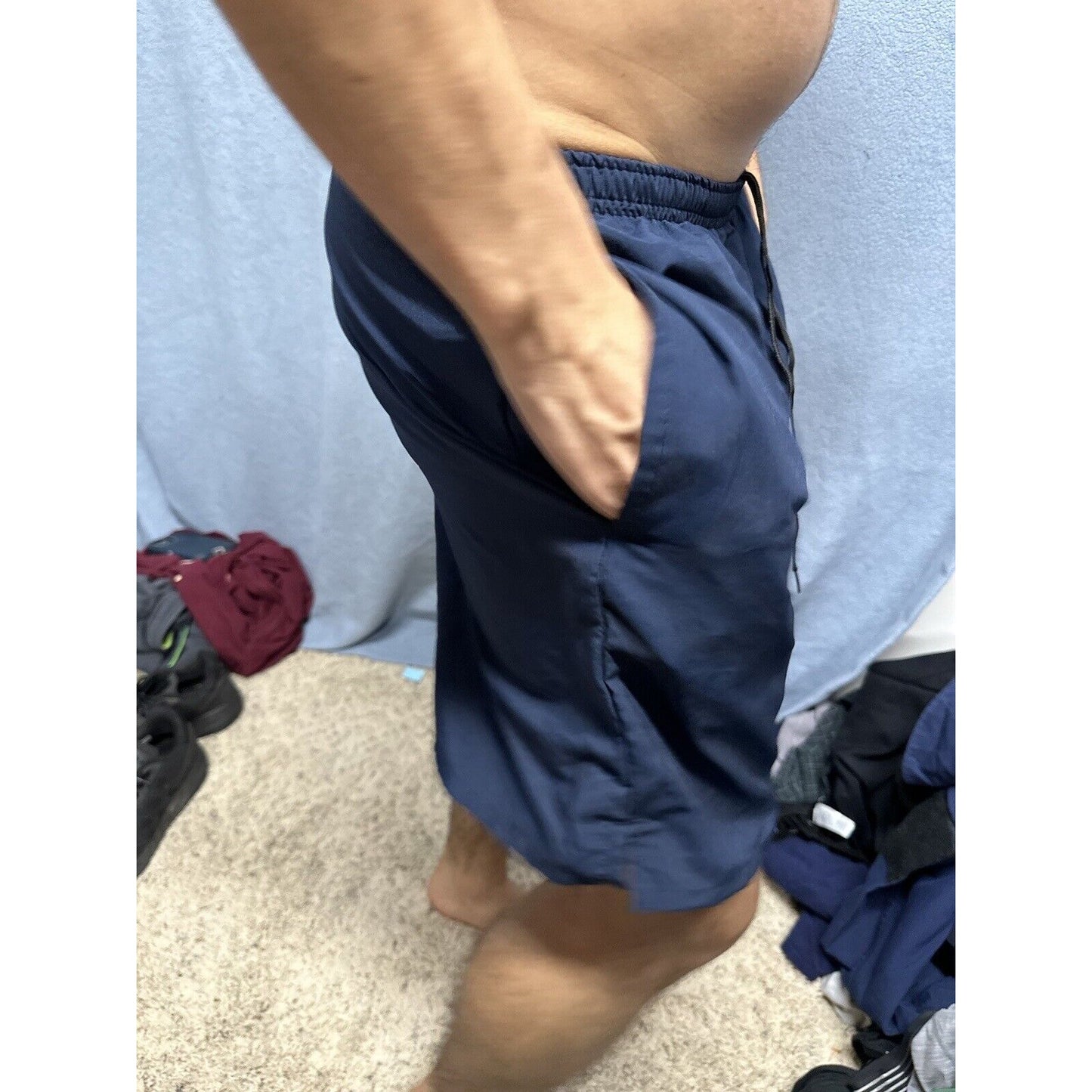 Men’s New Balance Medium Navy Uniform Pt Shorts Blue